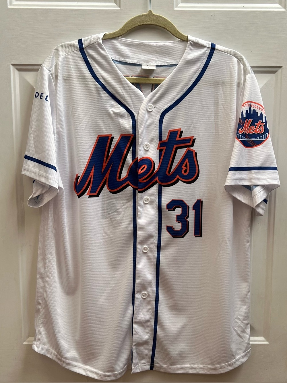 Mike Piazza retired #31 baseball jersey Delta airlines give away size XL